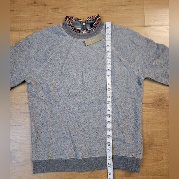 J.CREW Metallic Ruffleneck Sweatshirt - Picture 12 of 12